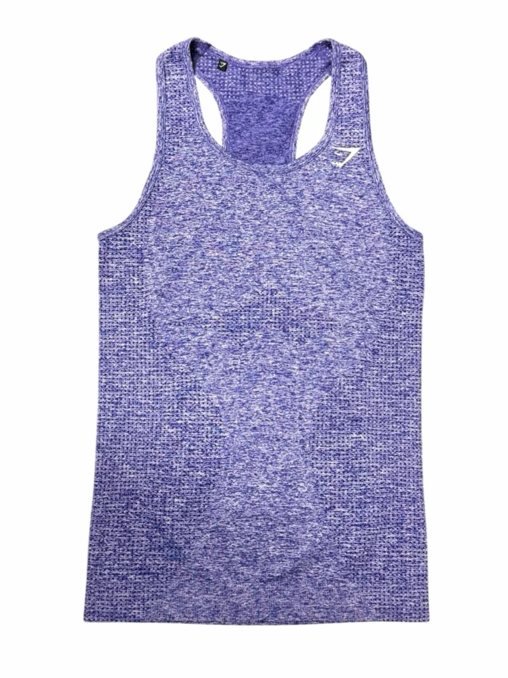 Gymshark Vital Seamless Tank Purple Marl Racerback Sculpting Athleisure Top S - Picture 7 of 10